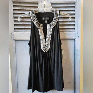 NWT INC Embroidered Tank Top - Size S